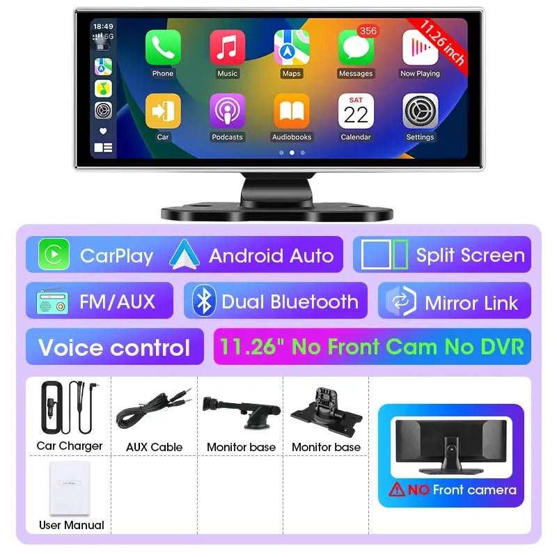 Dual Lens 4K Dash Cam for Safe Drivers