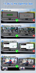 Dual Lens 4K Dash Cam for Safe Drivers