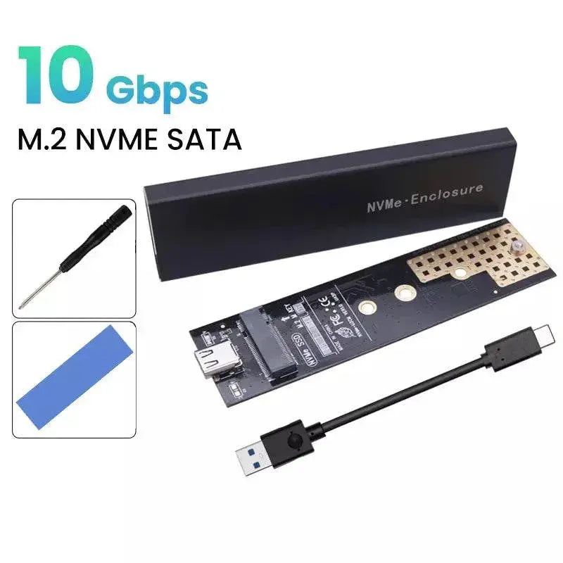 Dual Protocol M2 SSD Enclosure for High Speed Transfer