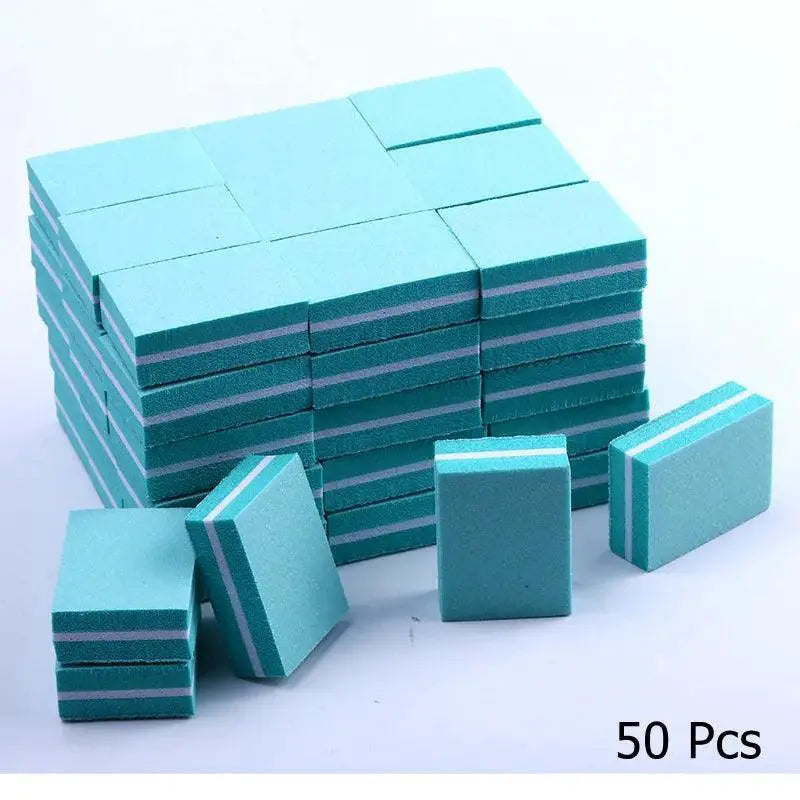 Dual Sided Colorful Sponge Nail File Blocks For Nail Care