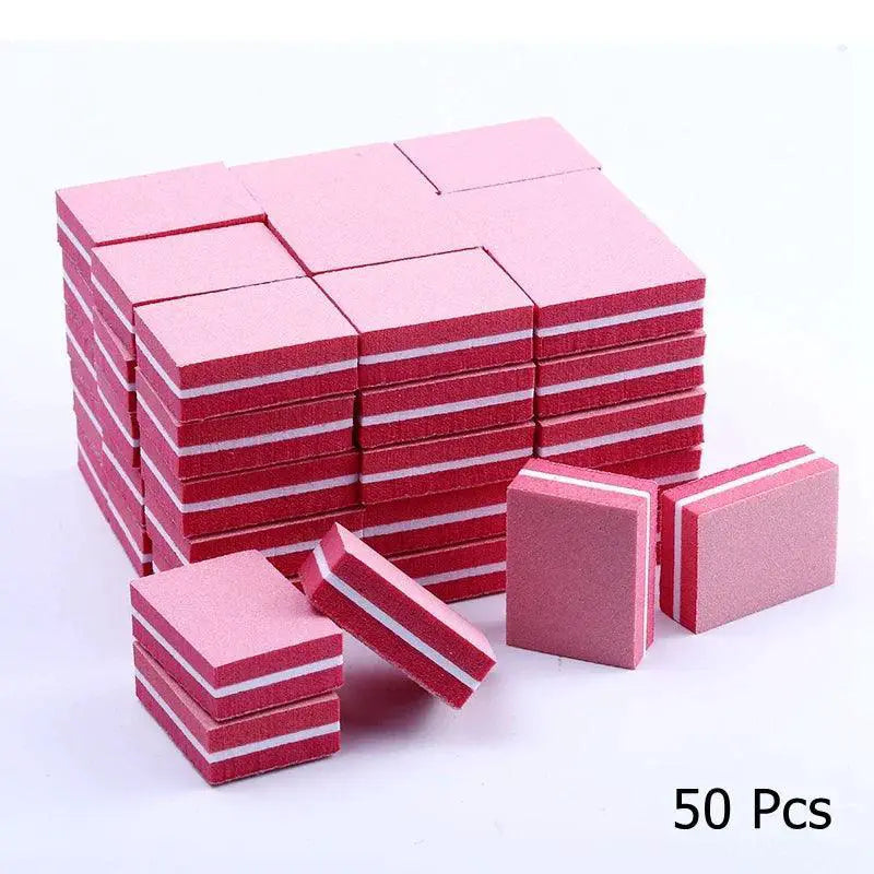 Dual Sided Colorful Sponge Nail File Blocks For Nail Care