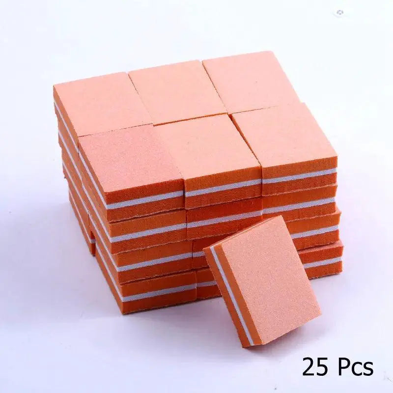 Dual Sided Colorful Sponge Nail File Blocks For Nail Care