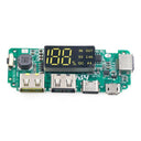 Dual USB Lithium Battery Charging Module with LED Display