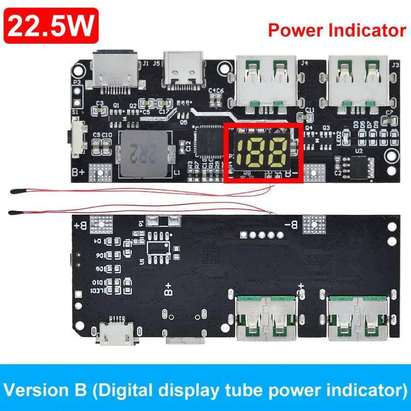 Dual USB PD Fast Charge Power Bank With QC4 100W Output