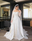 Detachable Train Wedding Dress for Bride