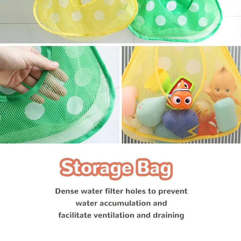 Duck Frog Toy Storage Bag Organizer For Baby Bath Toys