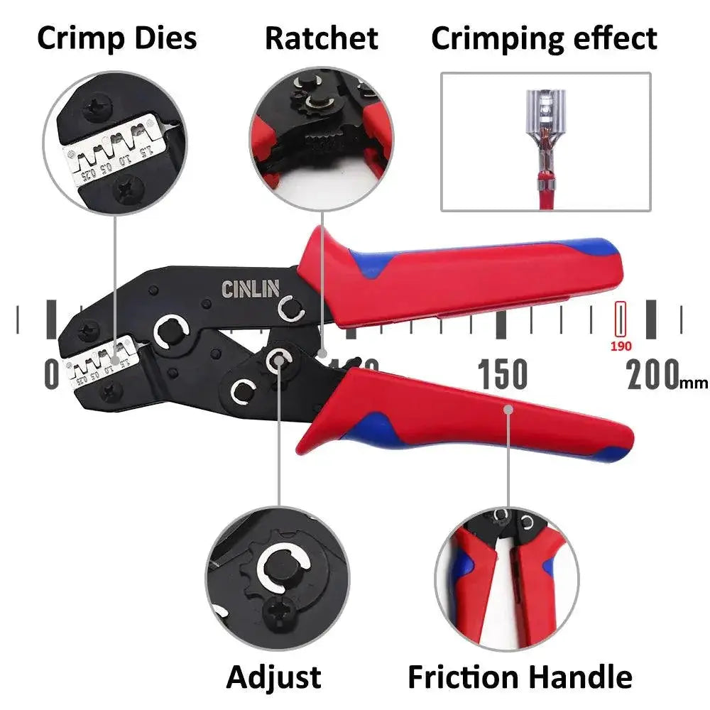 DuPont Crimp Pliers With Interchangeable Dies For Crimping
