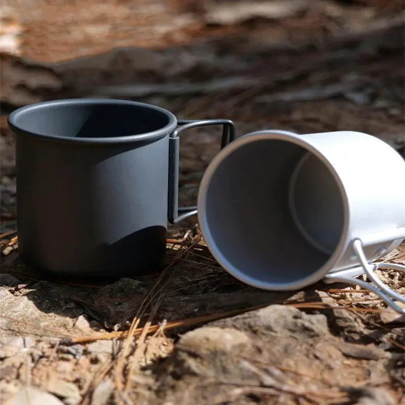 Durable 300ml Aluminum Camping Mug for Hiking and Picnics
