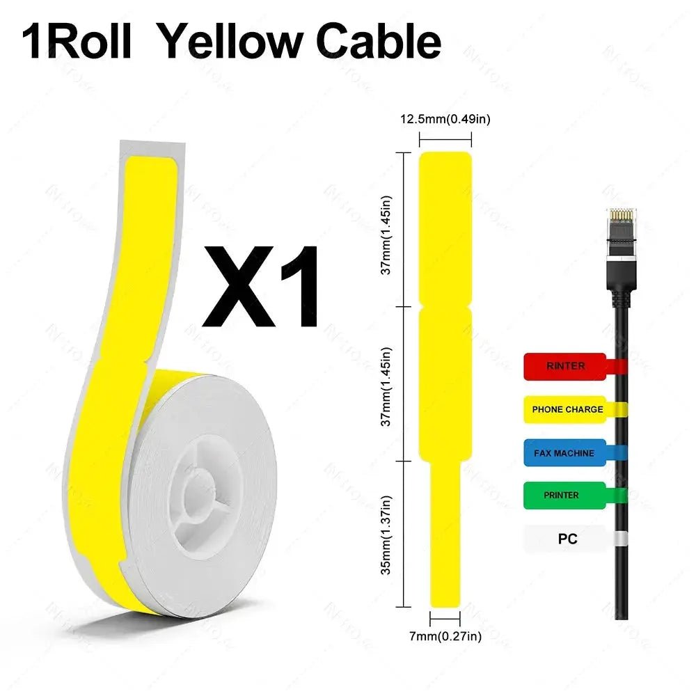 Durable Cable Labels for Niimbot D110