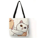 Durable Cat Tote Bag For Work And School