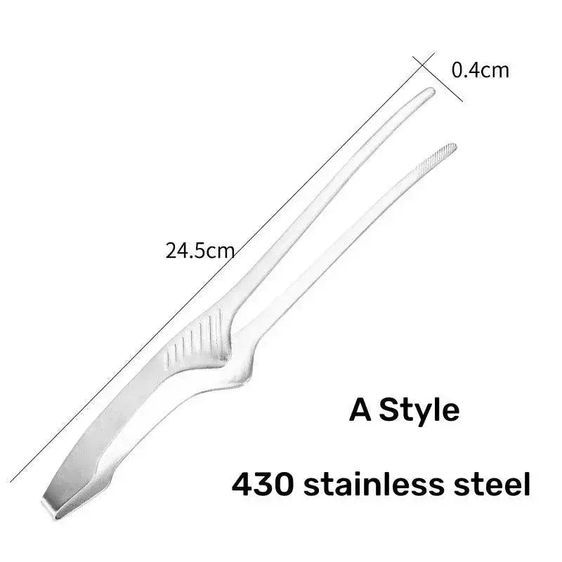 Durable Stainless Steel BBQ Grill Tongs for Outdoor Cooking
