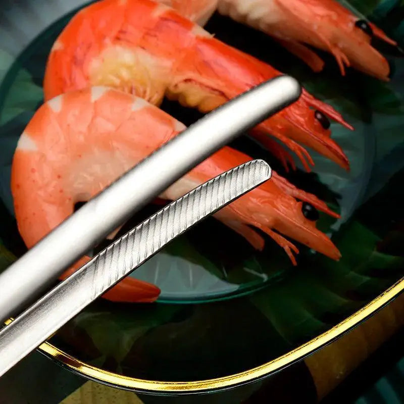 Durable Stainless Steel BBQ Tongs for Outdoor Grilling