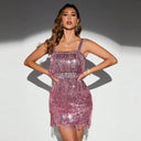 Dynamic Crystal Evening Gown Glamorous Cocktail Dress