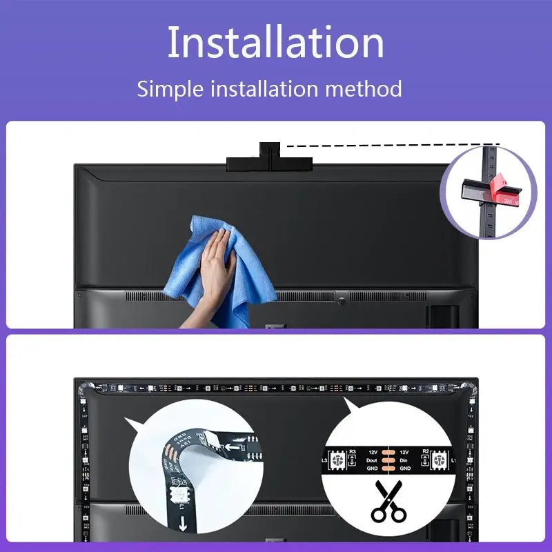 Dynamic RGBIC LED Strip for TV Sync