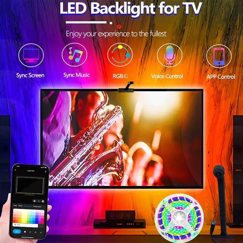 Dynamic RGBIC LED Strip for TV Sync