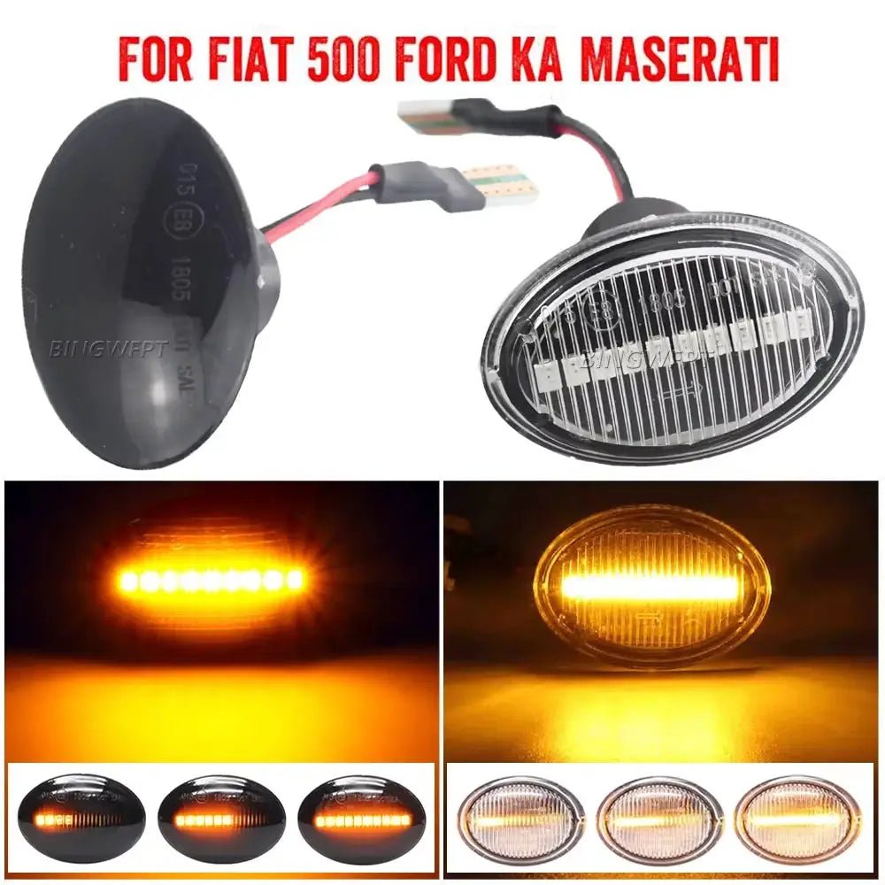 Dynamic Side Markers For Fiat 500 Safer
