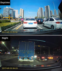 E-ACE 2K Car DVR WIFI GPS Mirror - Night Vision 24H Parking 1080P Front Cam Plus