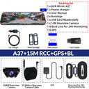 E-ACE 2K Car DVR WIFI GPS Mirror - Night Vision 24H Parking 1080P Front Cam Plus