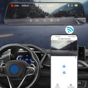 E-ACE 2K Car DVR WIFI GPS Mirror - Night Vision 24H Parking 1080P Front Cam Plus