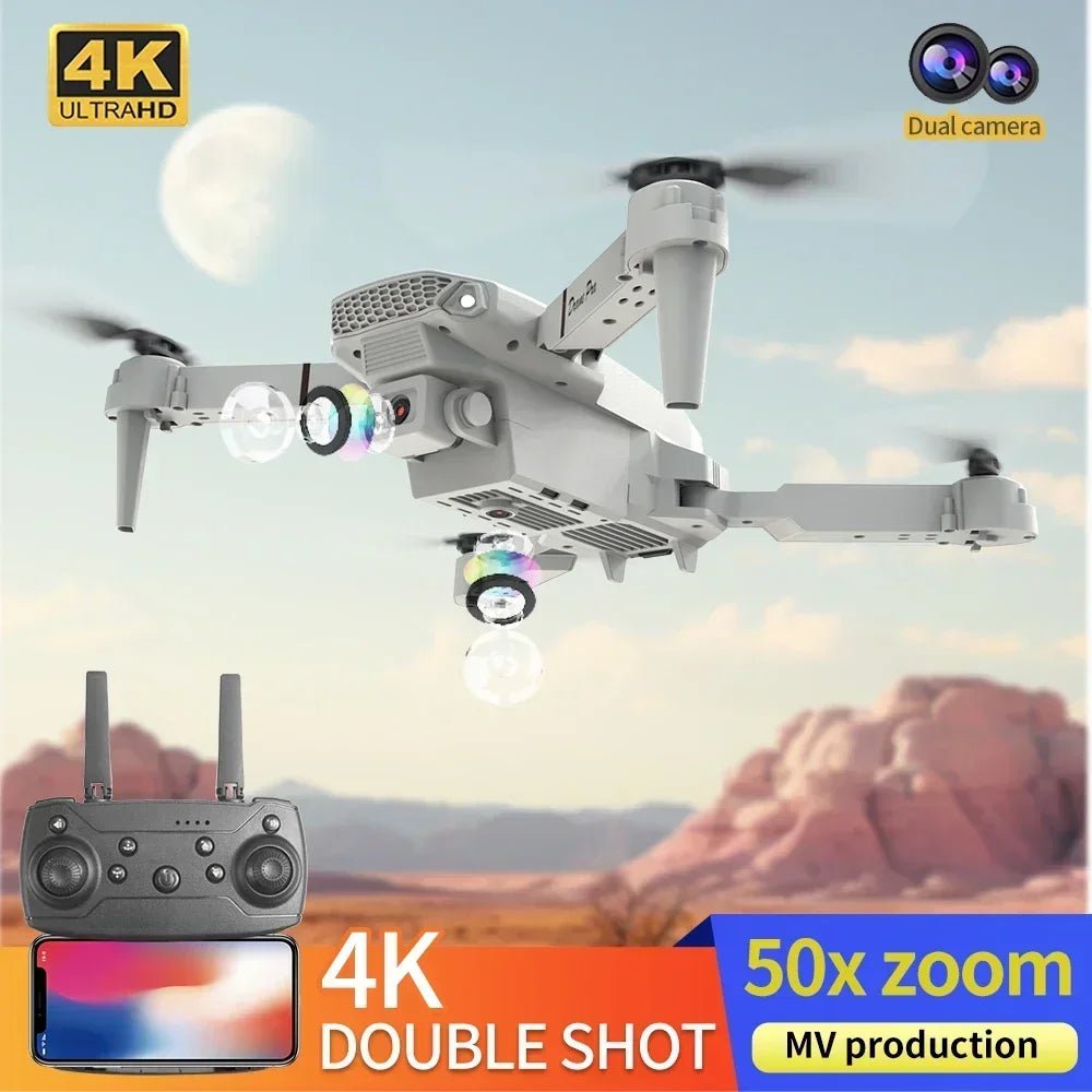 E88 Foldable Mini Drone - 4K Camera WiFi FPV Pro Quadcopter For All Ages Worldwide