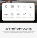 Crisp 4K Footage Folding Drone Outdoors