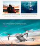 Crisp 4K Footage Folding Drone Outdoors