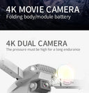 Crisp 4K Footage Folding Drone Outdoors