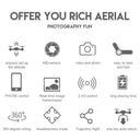 Crisp Aerial Footage Drone for Explorers
