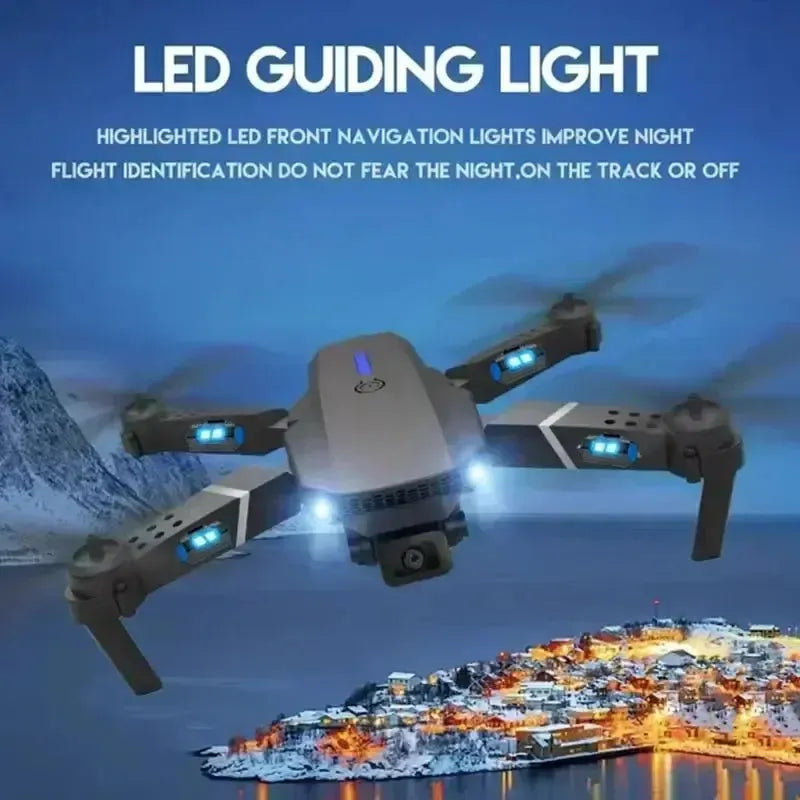 E88 Pro WiFi FPV Drone Foldable 4K Wide Angle Camera Height Hold Christmas Gifts