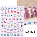 Easter Bunny Nail Stickers Playful Design for Festive Nails