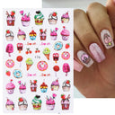 Easter Bunny Nail Stickers Playful Design for Festive Nails