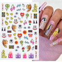 Easter Bunny Nail Stickers Playful Design for Festive Nails