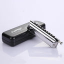 Easttop Chromatic Harmonica 10 Holes Key C ABS Silver