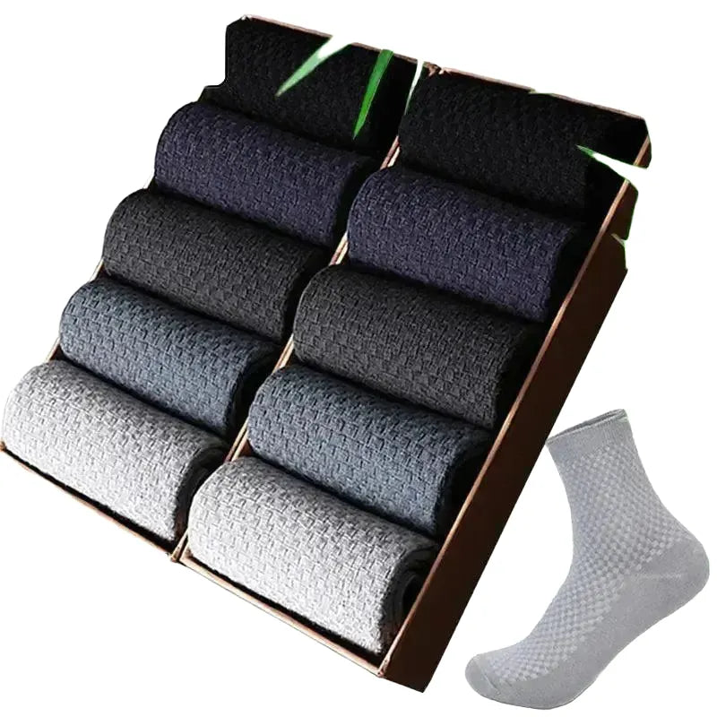 Bamboo Knee Socks for Daily Comfort — 10 dark gray