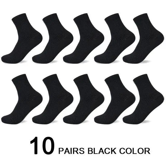 Bamboo Knee Socks for Daily Comfort — 5 black 5 dark gray