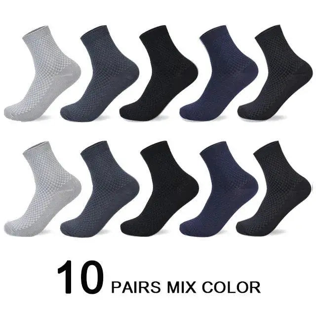 Bamboo Knee Socks for Daily Comfort — 5 gray 5 blue gray