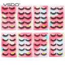 Eco-Friendly 3D Mink Wispy Lashes Set - 5 Pairs Long