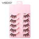 Eco-Friendly 3D Mink Wispy Lashes Set - 5 Pairs Long
