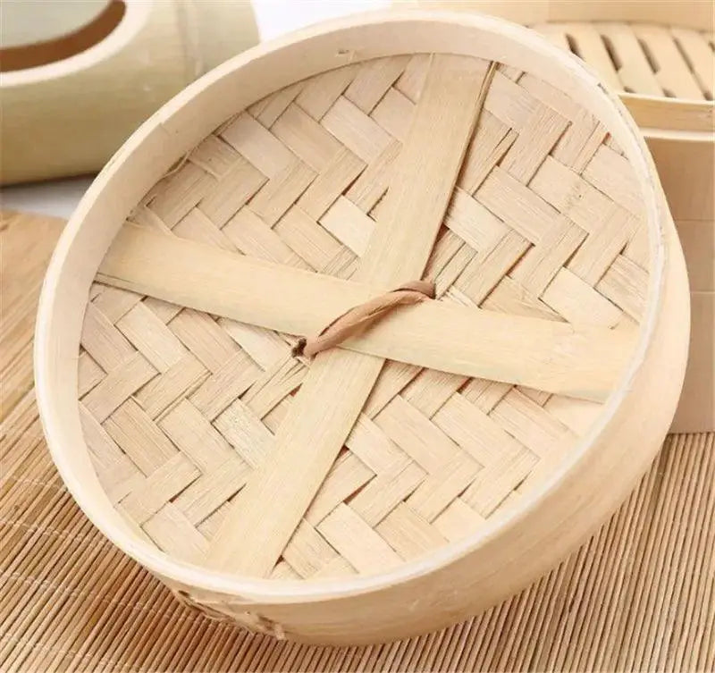 Eco Friendly Bamboo Steamer Set For Fish Rice Vegetables