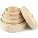 Eco-Friendly Bamboo Steamer Set for Cooking Fish Rice Vegetables