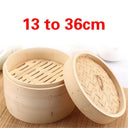 Eco-Friendly Bamboo Steamer Set for Cooking Fish Rice Vegetables