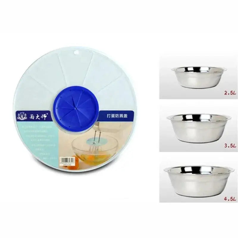 Eco Friendly Splash Guard Lid For Egg Bowl Baking Mixing