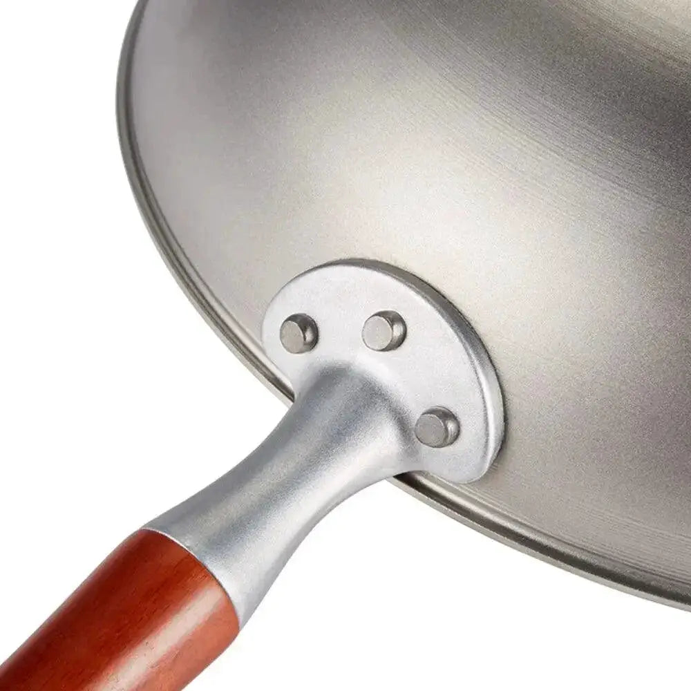 Eco Friendly Pure Titanium Non Stick Wok For Gas Stoves