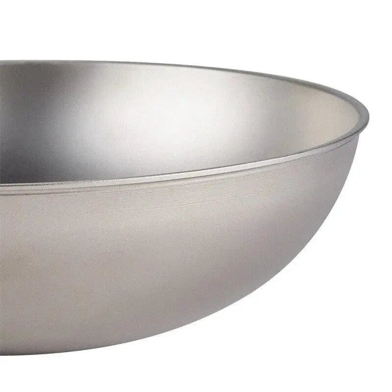 Eco Friendly Pure Titanium Non Stick Wok For Gas Stoves