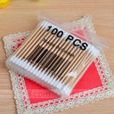 Eco-Friendly Wooden Cotton Swabs for Makeup & Crafts