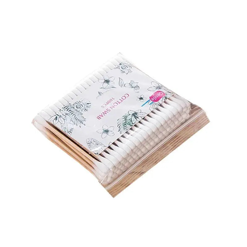 Eco - Friendly Wooden Cotton Swabs for Makeup and Crafts