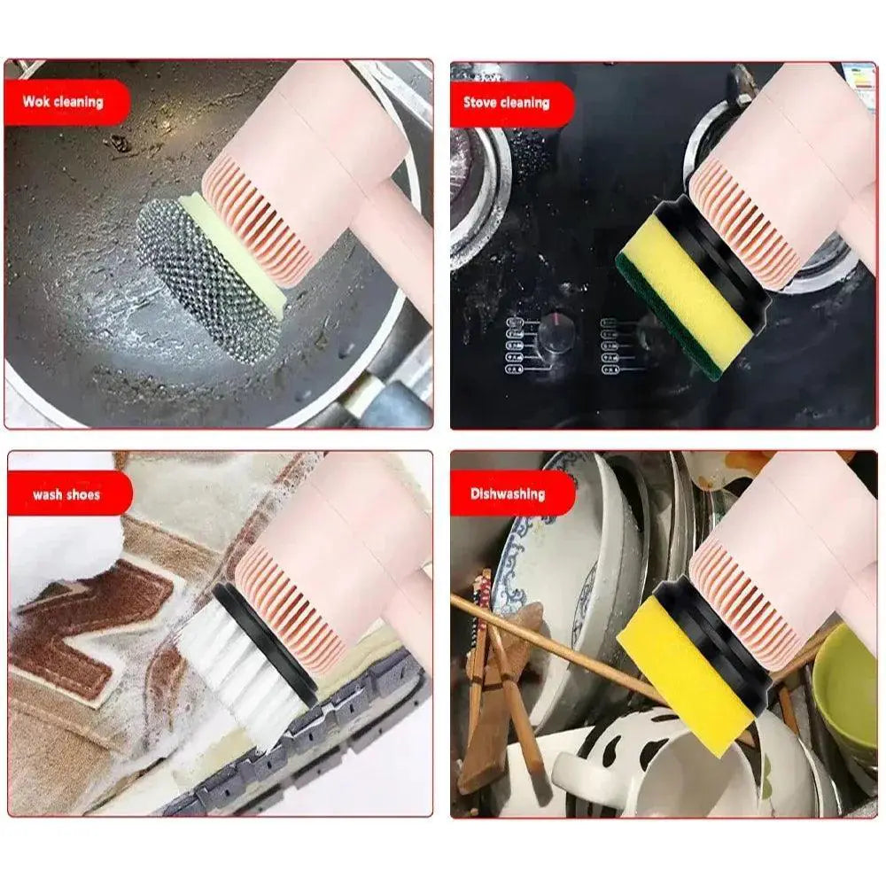 Efficient Electric Kitchen Cleaning Brush USB Rechargeable