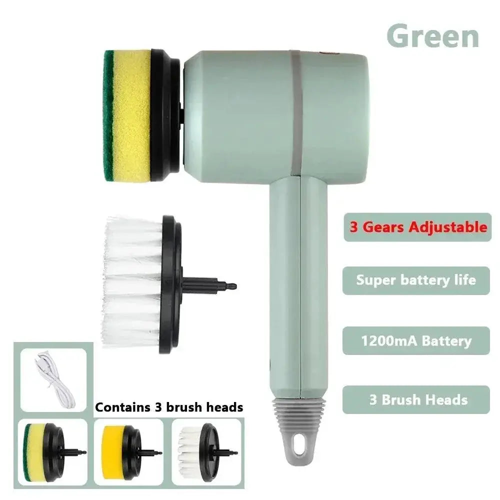 Efficient Electric Kitchen Cleaning Brush USB Rechargeable