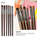 Effortless Blending Goat Hair Eye Makeup Brushes Set 6 Pieces