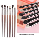 Effortless Blending Goat Hair Eye Makeup Brushes Set 6 Pieces